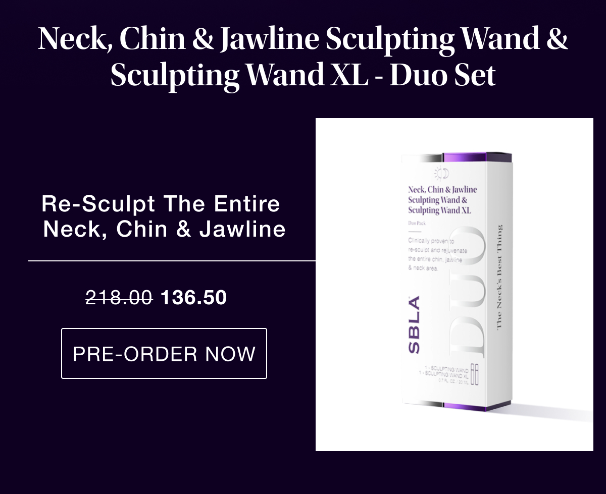 Neck, Chin & Jawline Sculpting Wand & Sculpting Wand XL - Duo Set