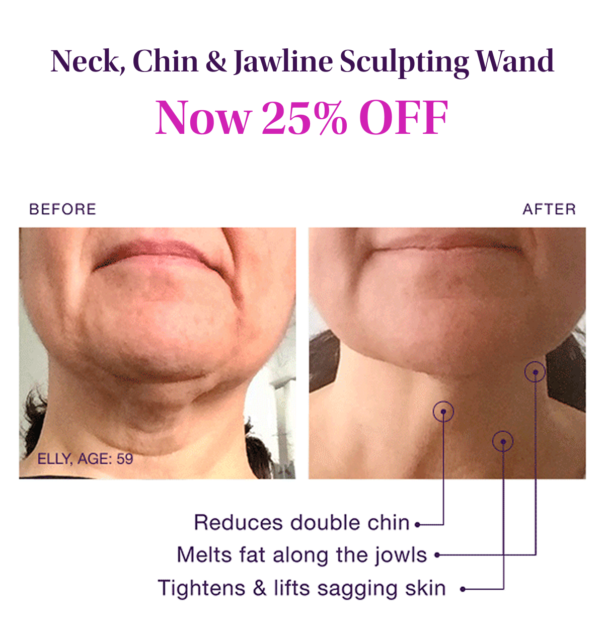 Neck, Chin & Jawline Sculpting Wand Now 25% OFF