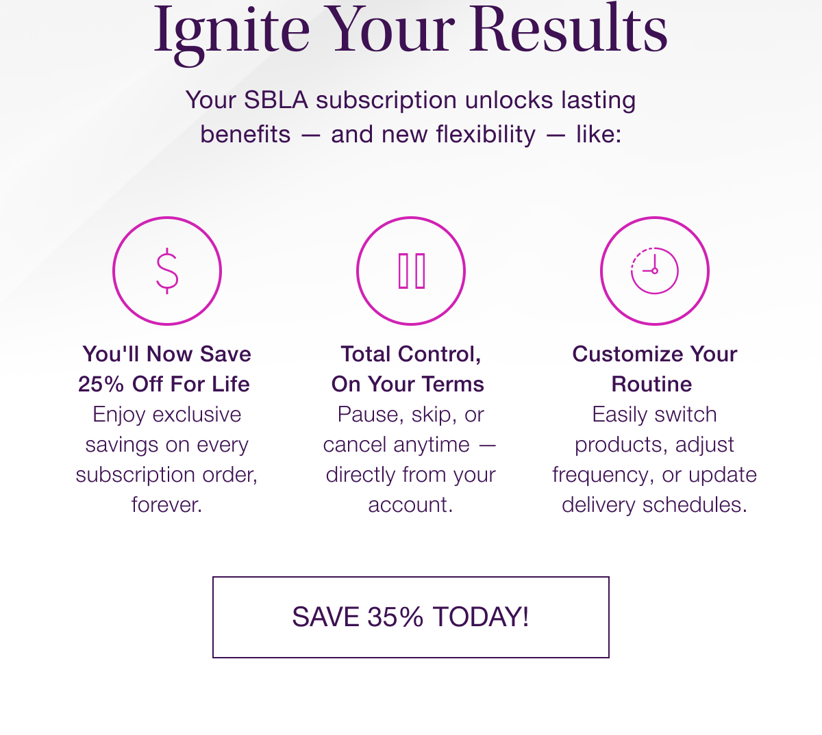 SAVE 35% TODAY!