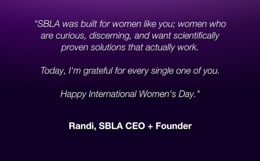 To Women Who Don't Settle.