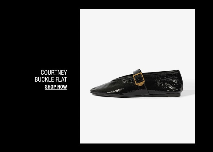 COURTNEY BUCKLE FLAT | SHOP NOW