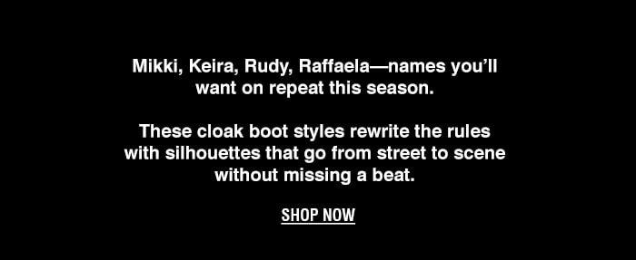 EDGY CLOACK BOOT STYLES | SHOP NOW