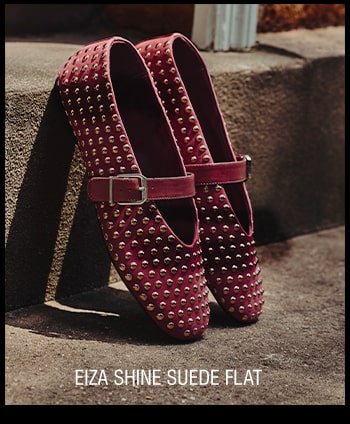 EIZA SHINE SUEDE FLAT