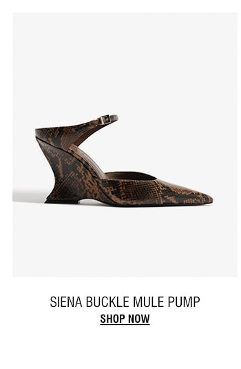 SIENA BUCKLE MULE PUMP | SHOP NOW