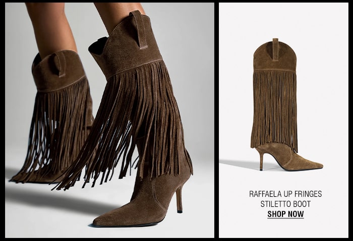 RAFFAELA UP FRINGES STILETTO BOOT | SHOP NOW