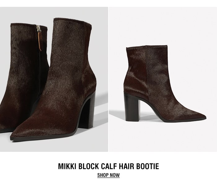 MIKKI BLOCK CALF HAIR BOOTIE | SHOP NOW