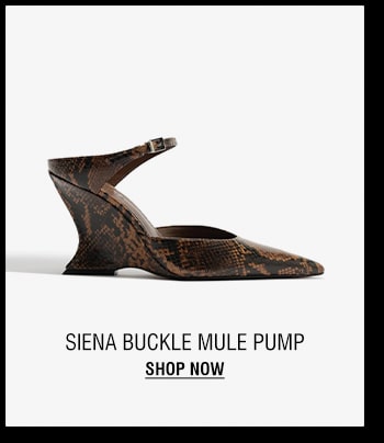 SIENA BUCKLE MULE PUMP | SHOP NOW