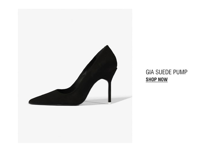 GIA SUEDE PUMP | SHOP NOW