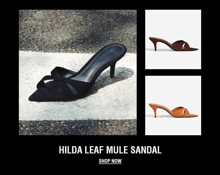 HILDA LEAF MULE SANDAL | SHOP NOW
