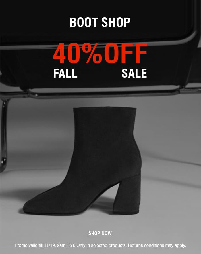 BOOT SHOP 40% OFF FALL SALE | SHOP NOW