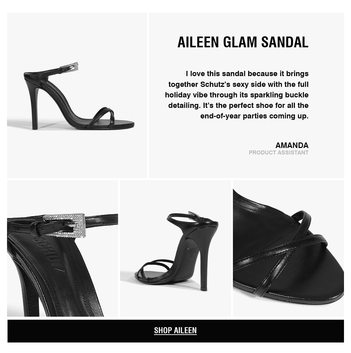 AILEEN GLAM SANDAL | AMANDA PRODUCT ASSISTANT | SHOP NOW