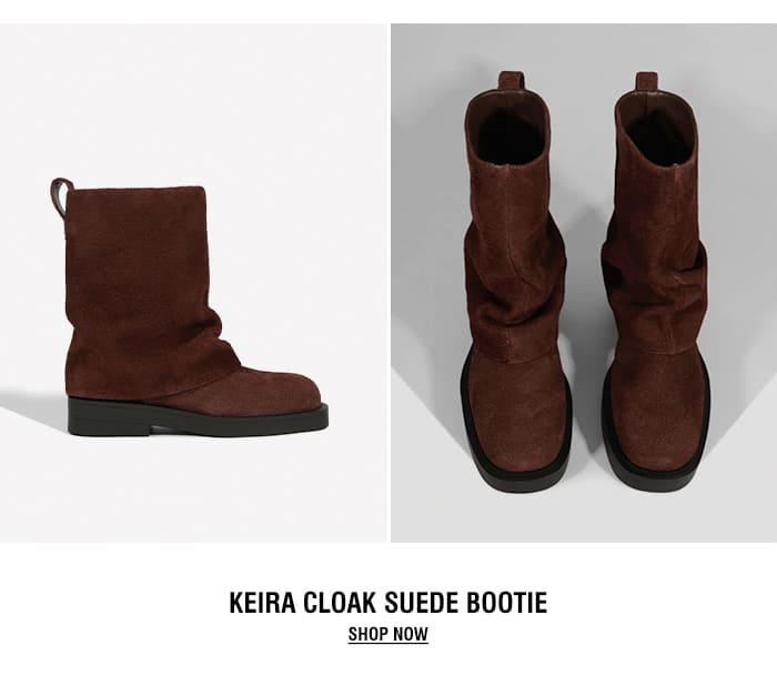 KEIRA CLOAK SUEDE BOOTIE | SHOP NOW