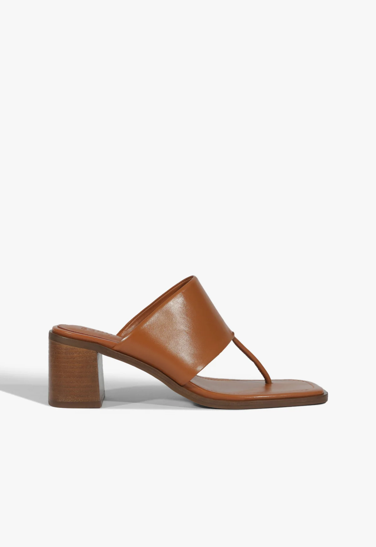 MARTHA BLOCK LEATHER SANDAL | SHOP NOW