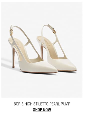 BORIS HIGH STILETTO PEARL PUMP | SHOP NOW