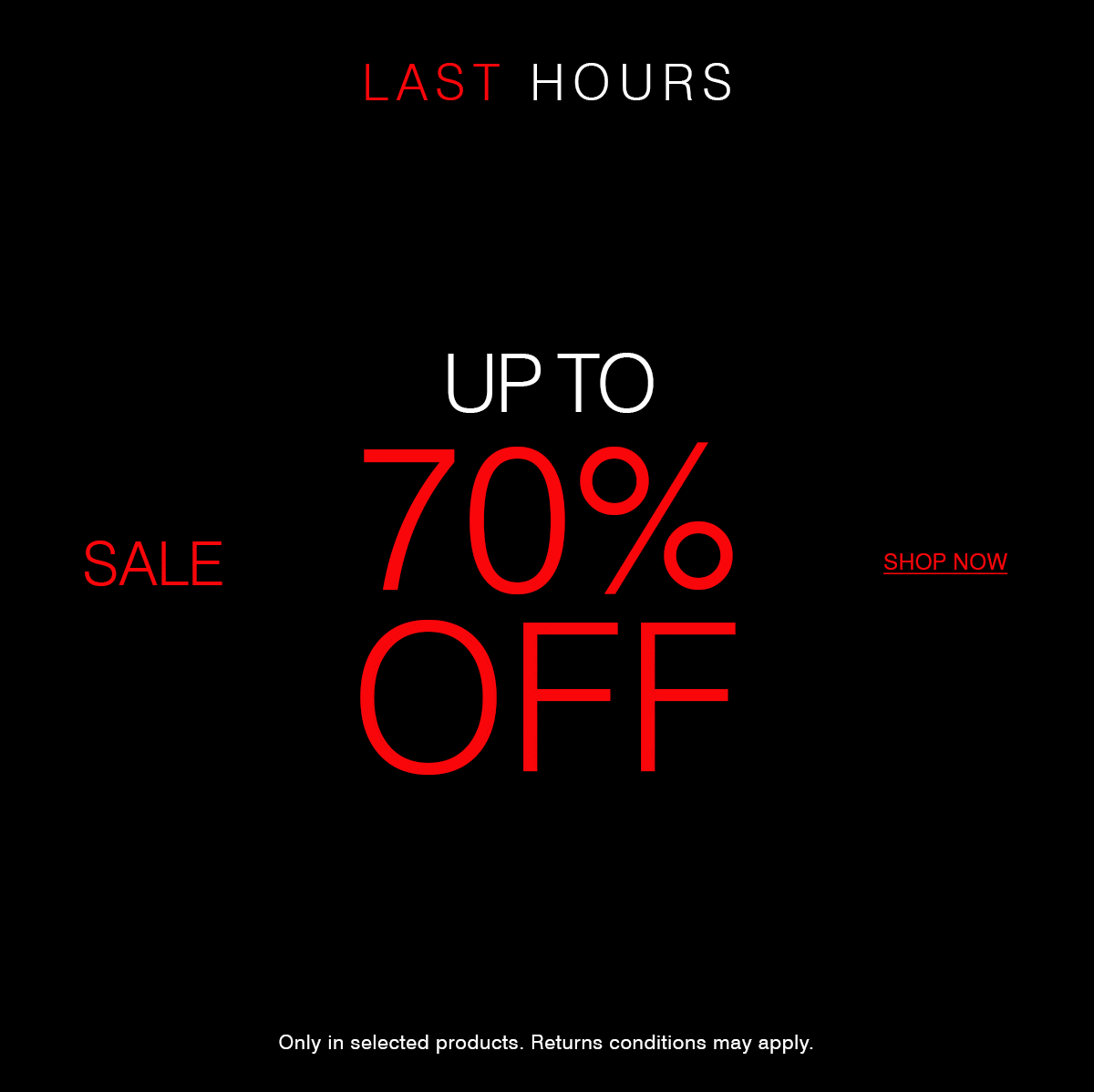 UP TO 70% OFF SALE | SHOP NOW