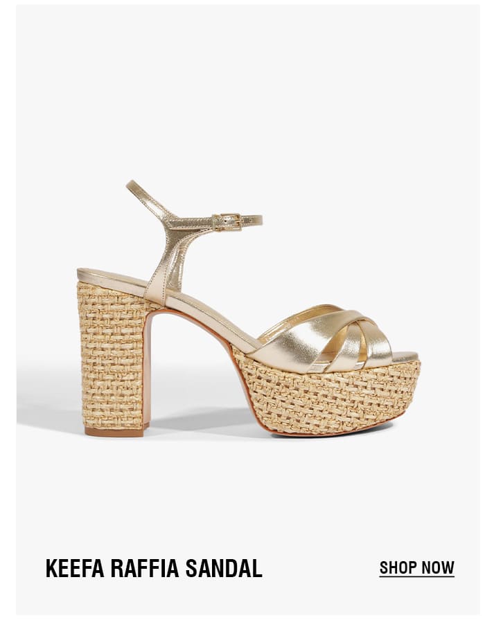 KEEFA RAFFIA SANDAL | SHOP NOW