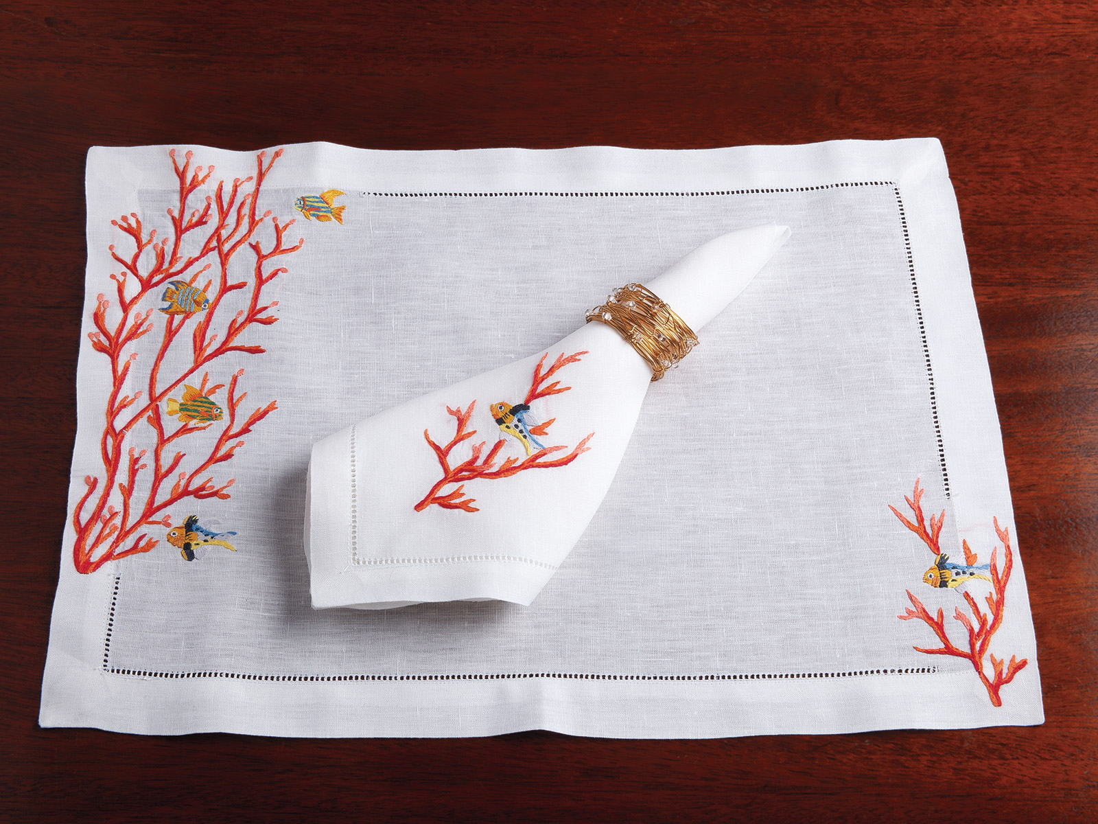 Coral Treasures Placemat Set