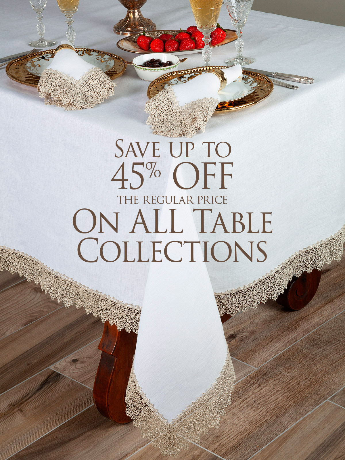From cute themed embroideries to modern sophistication - our table collections are unbeatable!