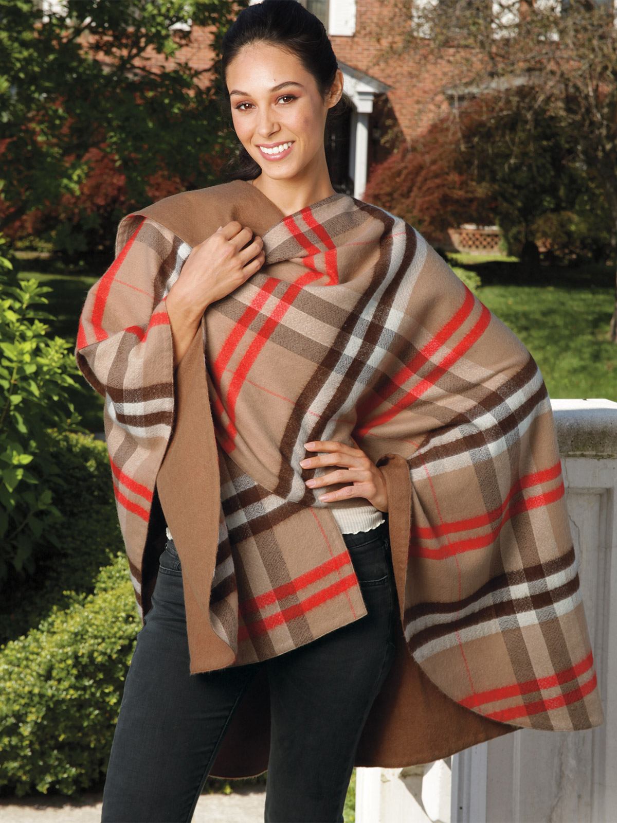 Gramercy: 100% baby alpaca wrap, in richly designed plaids