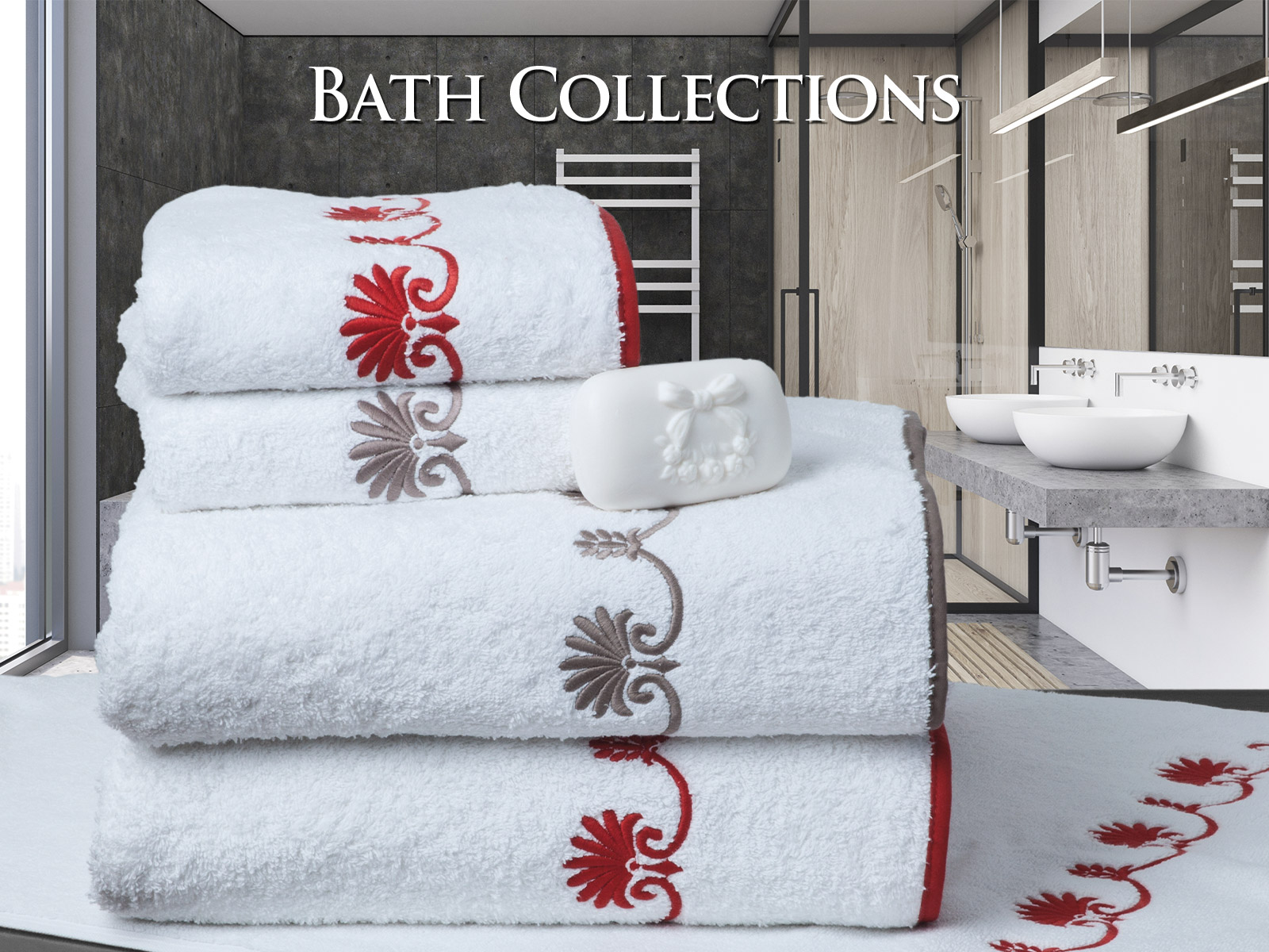 Bath Collections, including Guest Towels, Bath Robes & Shower Curtains too!