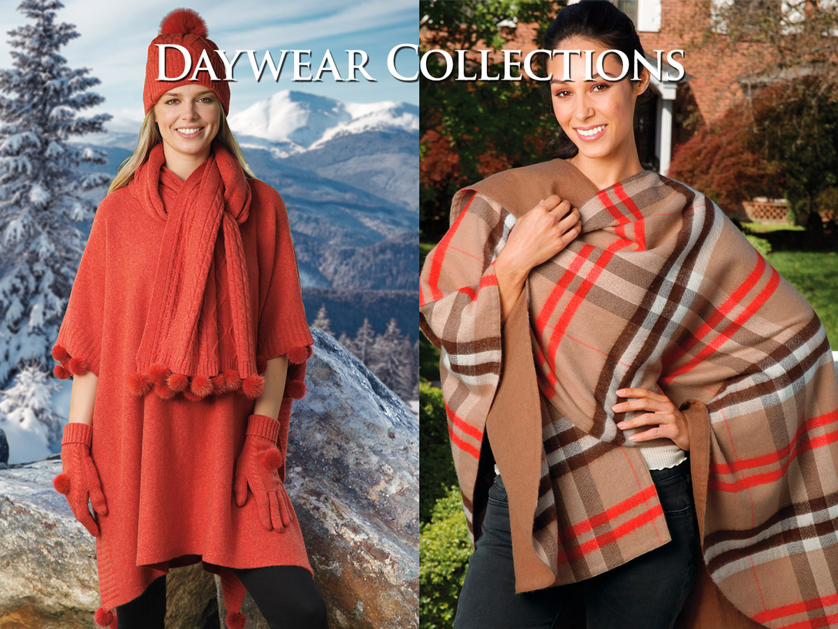 Beautiful Daywear Collections of Cami's, Sweaters, Shawls, Jackets & Ponchos!