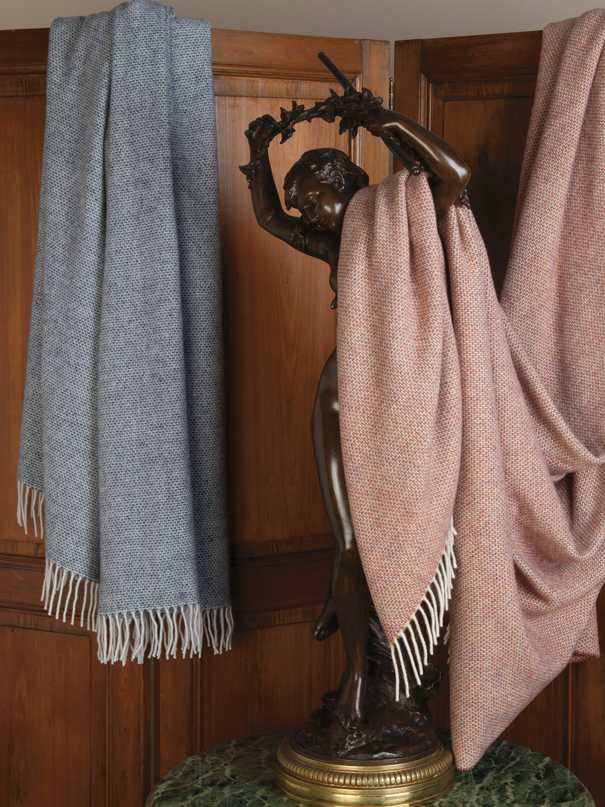 Our Blankets Collection include Wool, Cotton, Alpaca or Down!