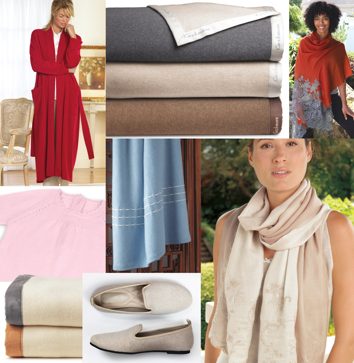 Magnificent Cashmere Collections - the King of all fabrics.