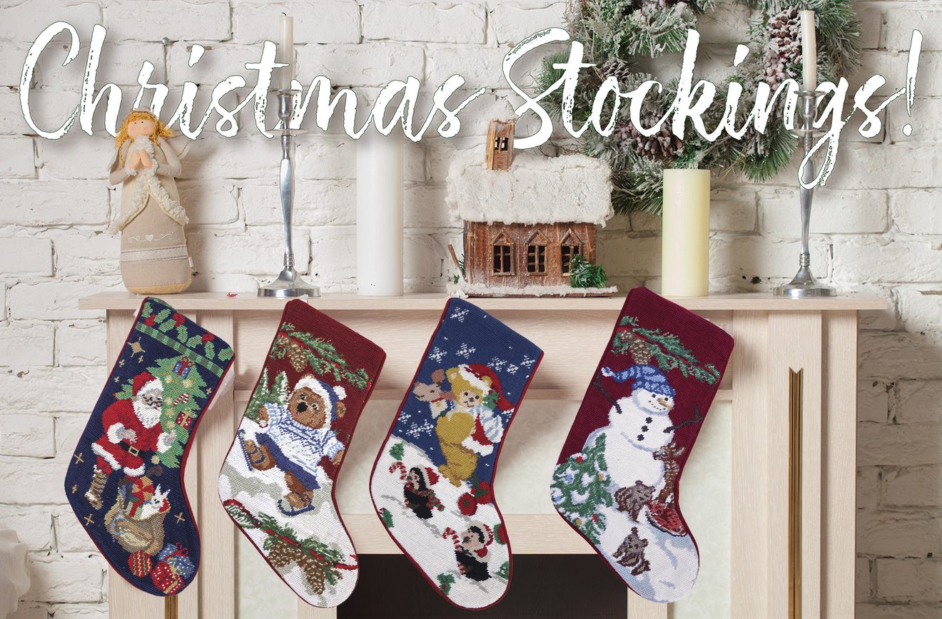 Make Christmas extra special with needlepointed Christmas Stockings.