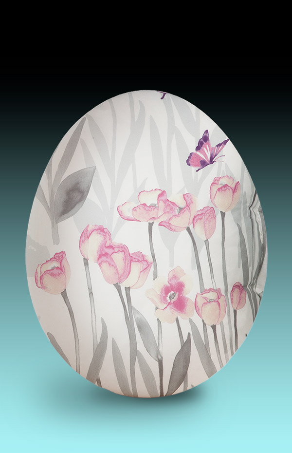 Fluttering butterfly wings with ultrasoft colors against a beautiful White, luxe 300tc sateen.