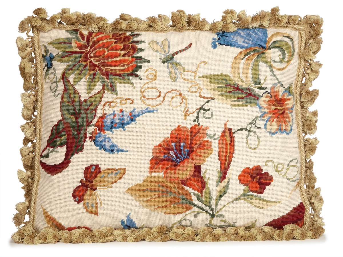 Heirloom-worthy needlepoint & Aubusson decorative pillows