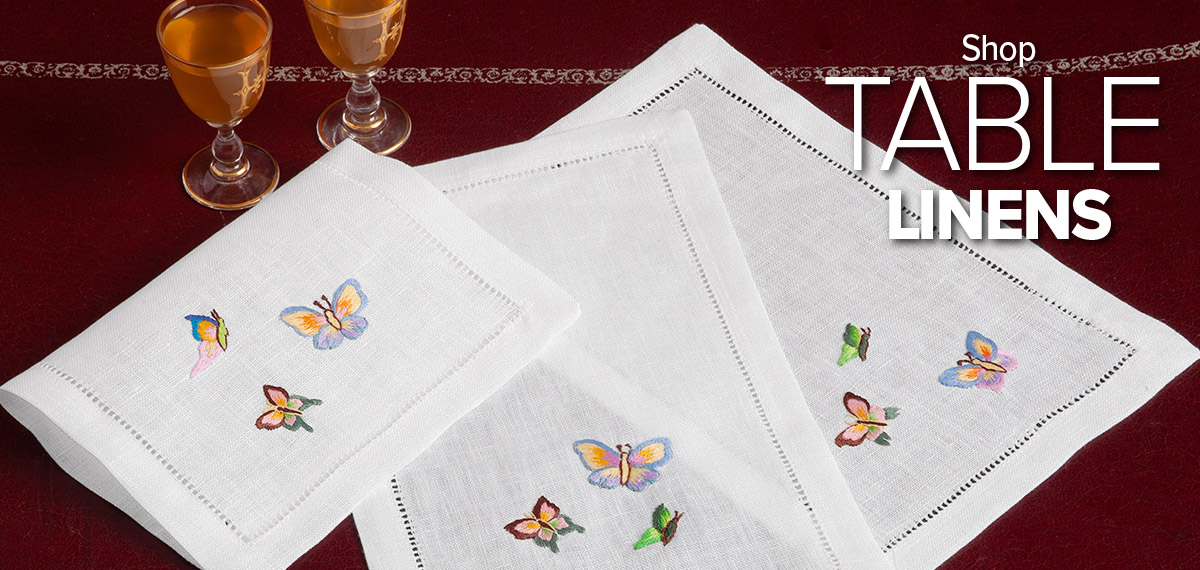 From cute themed embroideries to modern sophistication - our table collections are unbeatable!