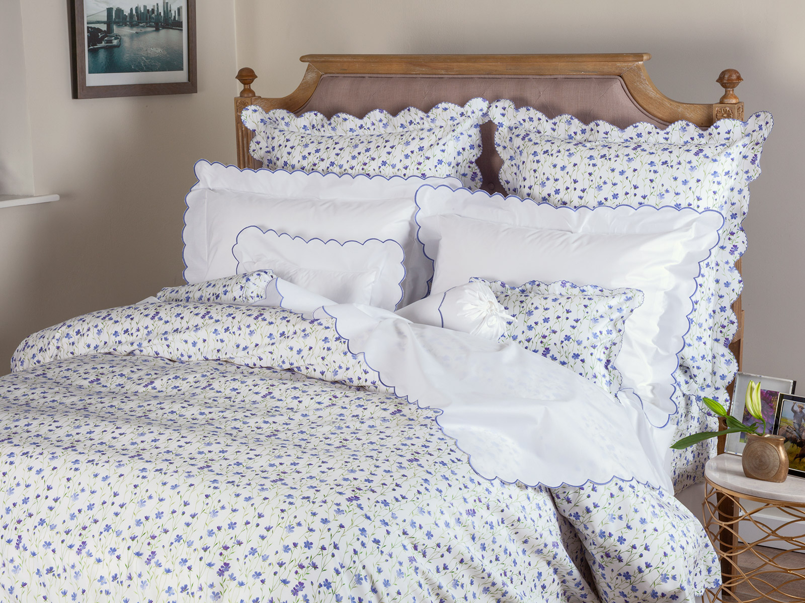 A charming floral print reminiscent of a spring meadow
