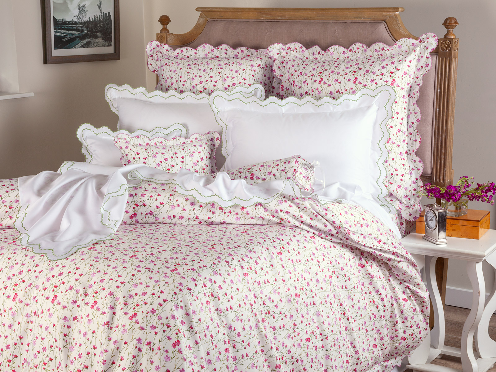A charming floral print reminiscent of a spring meadow
