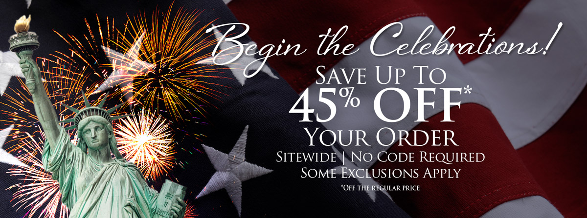 Our Special July 4th Celebration Starts NOW!
