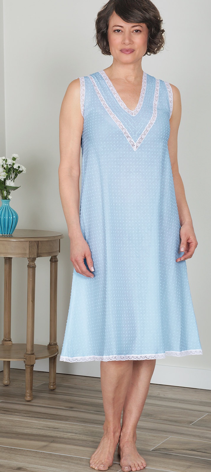 A breathtaking array of nightgowns featuring an exciting range of short, long and 3/4 styles, from demure to downright sexy