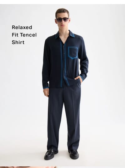 Relaxed Fit Tencel Shirt