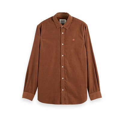 Regular-fit corduroy shirt