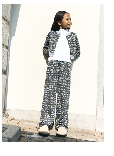 Girls' Slim-Fit Cropped Jacquard Cardigan