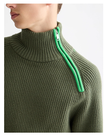Troyer Raglan zip pullover