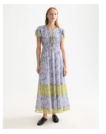 Gathered maxi dress