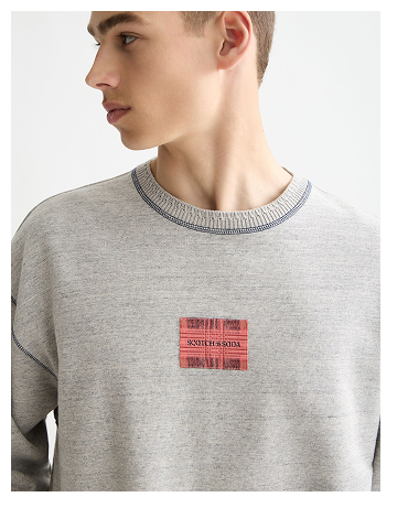 Loose Fit Label Sweatshirt