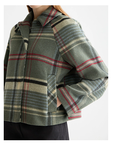 Boxy shirt jacket