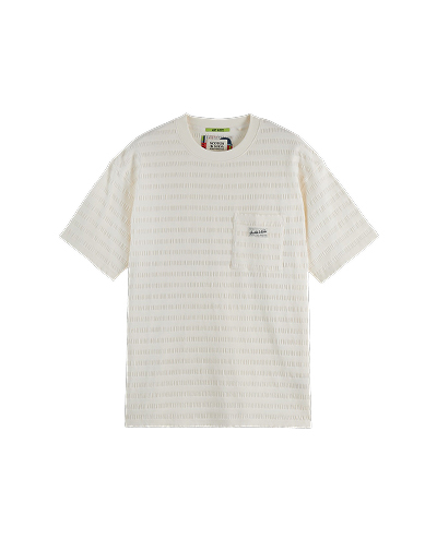 Relaxed-Fit Horizonal Textured T-Shirt
