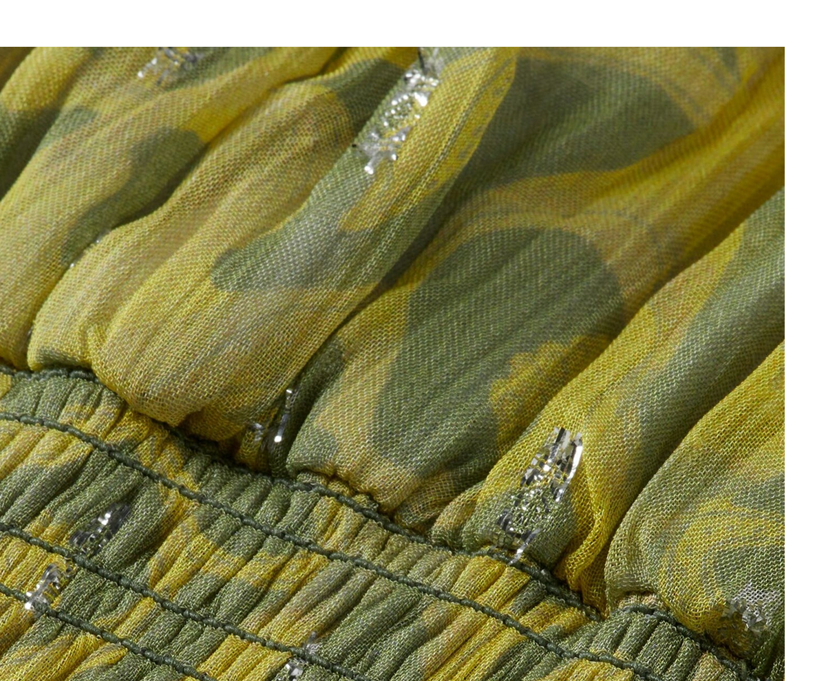 Gathered maxi dress