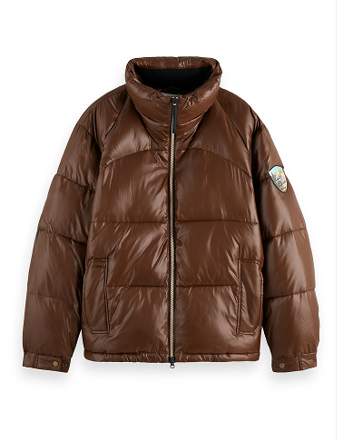 Lacquer puffer jacket