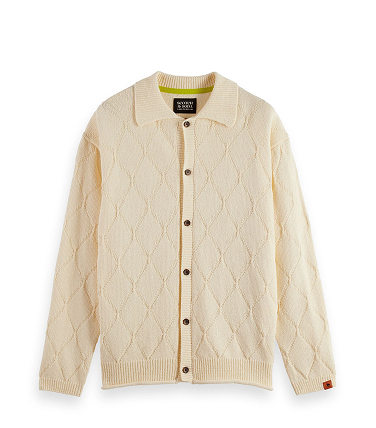 Open work long sleeve shirt