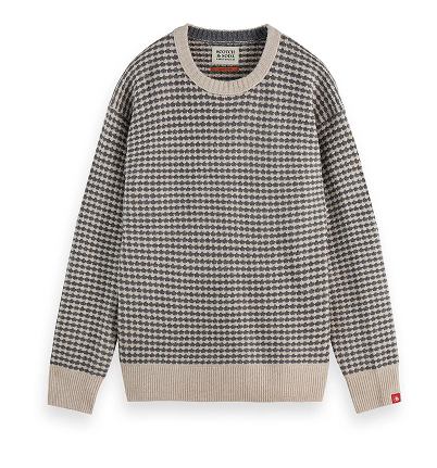 Chenille dropped shoulder pullover