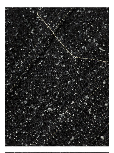 Hooded denim jacket — Black Snow