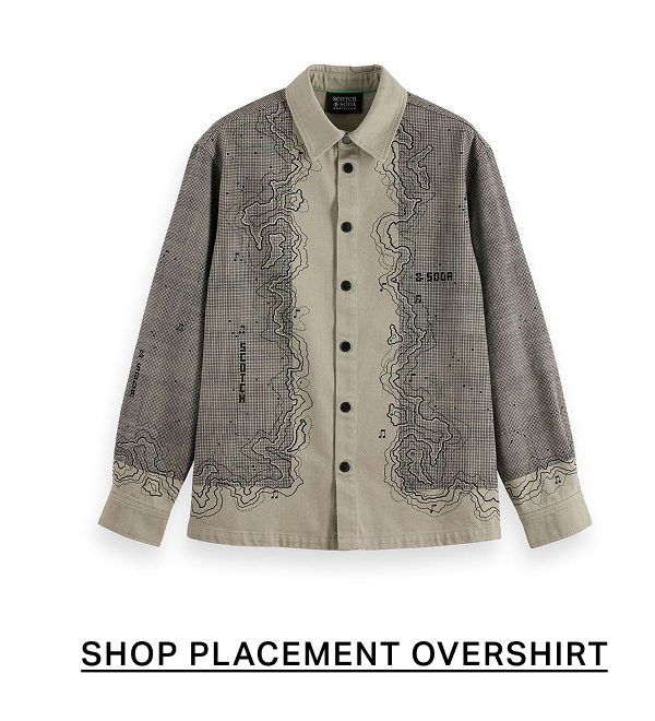 Placement graphic overshirt