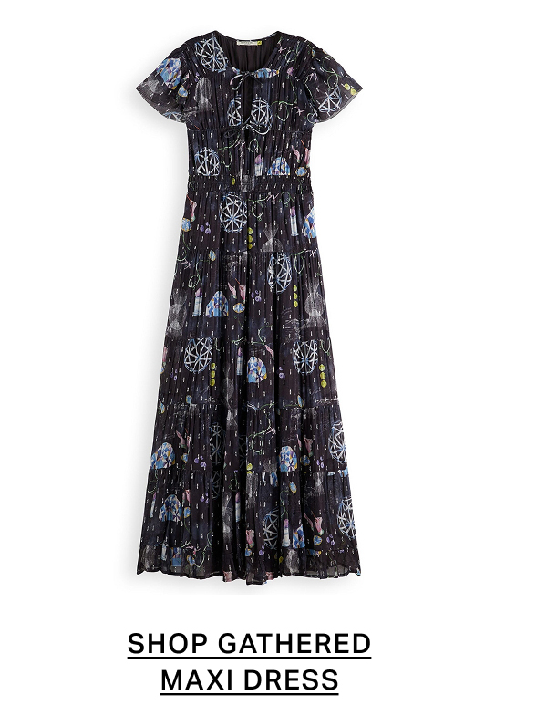 Gathered maxi dress